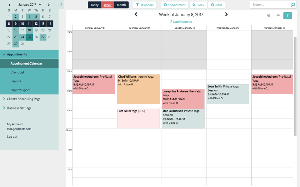 Appointment Scheduling Software - Acuity