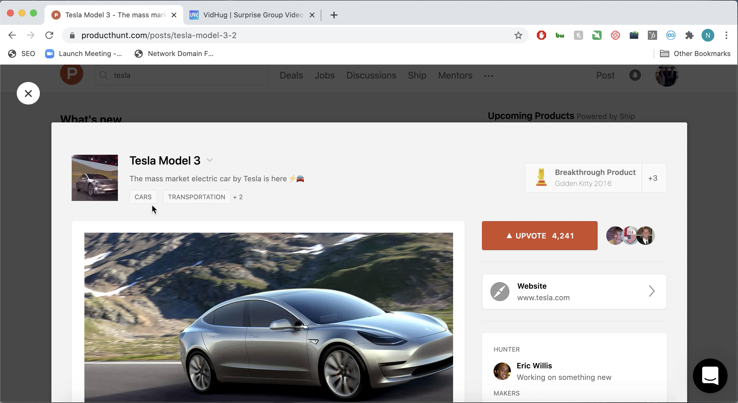 Launching Your Product on Product Hunt - other products on Product Hunt