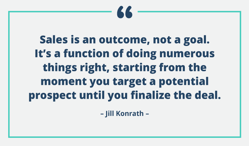 25 Sales Quotes to Provoke Thought and Inspire - Jill Konrath Quote