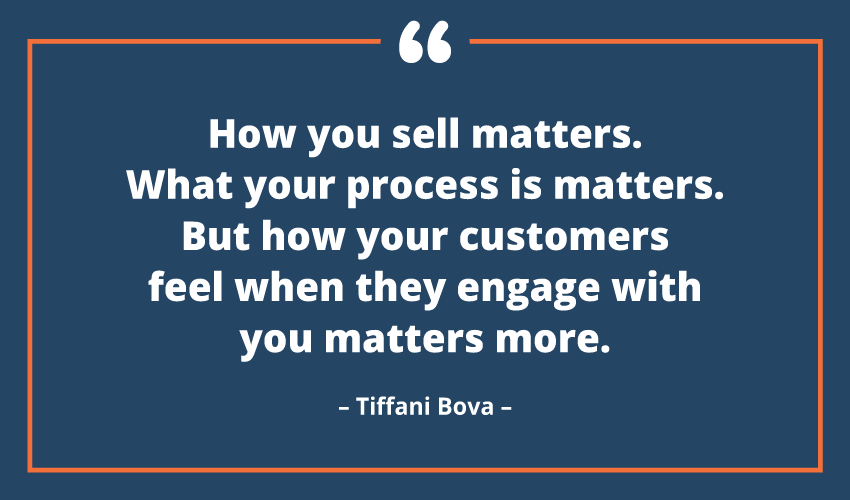 25 Sales Quotes to Provoke Thought and Inspire - Tiffani Bova Quote